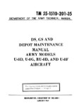 Beech U-8D, U-8G, RU-8D & U-8F Depot Maintenance (part# 55-1510-201-35)