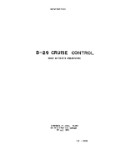 Boeing B-29 Cruise Control Handbook (part# FES-9000)