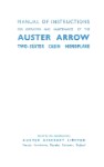 British Auster Arrow Operation & Maintenance (part# BSAUSTERARROW M C)