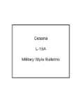 Cessna L-19A Series Service Bulletins (part# CEL19A-SB-C)