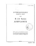 Consolidated B-29 Airplanes 1944 Interchangeable Parts List (part# 01-20EJ-6)
