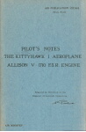 Kittyhawk I Pilot's Notes (part# AP 2014A PN)