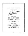 Consolidated BT-13, A, B & BT-15 Army 1945 Flight Operating Instructions (part# CSBT13A,B-45FC)