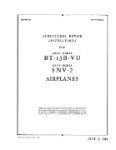 Consolidated BT-13B-VU Army 1944 Structural Repair Instructions (part# 01-50BD-3)