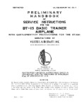 Consolidated BT-15 1941 Maintenance Instructions (part# 203-15)