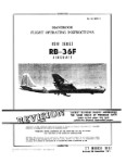 Corsair Vought RB-36F Convair 1951 Flight Operating Instructions (part# AN01-5EUF-1)