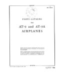 Curtiss-Wright AT-9 & AT-9A 1944 Parts Catalog (part# 01-25K-4)