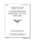 Curtiss-Wright Fighter & O-52 Airplanes 1943 Interchangeable Parts Catalog (part# 1/25/2007)