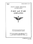 Curtiss-Wright P-40D & P-40E 1943 Pilot's Flight Operating Instructions (part# 01-25CF-1)