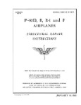 Curtiss-Wright P-40D, E, E-1 & F 1943 Structural Repair Instructions (part# 01-25C-3)