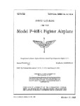 Curtiss-Wright P-40E-1 Fighter Airplane 1942 Parts Catalog (part# 01-25CJ-4)