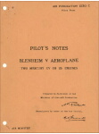 Blenheim V Pilot's Notes (part# AP 1530C PN)
