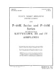 Curtiss-Wright P-40K & P-40M 1943 Pilot's Flight Operating Instructions (part# 01-25CK-1)