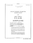 Fairchild UC-61K Army Model 1944 Flight Operating Instructions (part# 01-115CC-1)