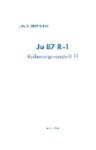 German JU 87 R-1 Bedienungsvorschrift Flight Handbook /In German (part# 2087-R-1/FL)