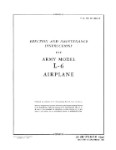 Interstate L-6 Airplane 1943 Erection & Maintenance Instructions (part# 01-160LA-2)