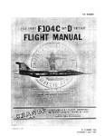 Lockheed F-104C & F-104D 1964 Flight Manual (part# 1F-104C-1)