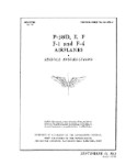 Lockheed P-38D, E, F, F-1, F-4 1942 Maintenance Instructions (part# 01-75FB-2)