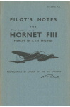 Hornet F.III Pilot's Notes (part# AP 2864C PN)