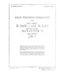 Martin B-26B-1, C, MarauderII, JM-1 1943 Cold Weather Operation Manual (part# 01-35EB-6)