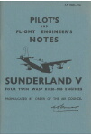 Sunderland V Pilot's And Flight Engineer's Notes (part# AP 1566E PN)