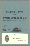 Warwick II, V Pilot's Notes (part# AP 2068C,E PN)