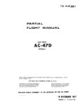 McDonnell Douglas AC-47D Series Partial Flight Partial Flight Manual (part# 1C-47(A)D-1)