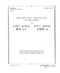 McDonnell Douglas RA-24 Army, SBD-3 Navy 1942 Erection & Maintenance Instructions (part# 01-40AE-2)