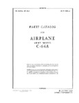 Noorduyn Aviation Norseman C-64A 1945 Parts Catalog (part# 01-155CB-4)