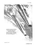 North American F-100C 1960 Flight Manual (part# 1F-100C-1)