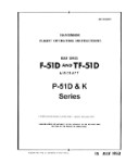 North American F-51D & TF-51D 1952 Flight Operating Instructions (part# 01-60JE-1)