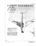 North American F-86E 1956 Flight Manual (part# 1F-86E-1)