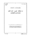 North American AT-6C, SNJ-4 1943 Parts Catalog (part# 01-60FE-4)