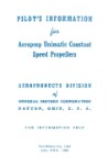 Aeroproducts Propeller Unimatic Constant Speed Props Pilots Information (part# A@UNIMATICCONTSANT-C)