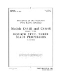 Curtiss-Wright Hollow Steel Propeller 3 Blade Handbook Of Instruction With Parts Catalog (part# 03-20BE-1)