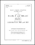 Consolidated B-24D, B-24E, RB-24C, PB4Y-1 Flight Manual (part# AN 01-5EC-1)