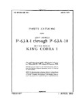 Bell P-63A-1 thru P-63A-10 1945 Parts Catalog (part# 01-110FP-4)